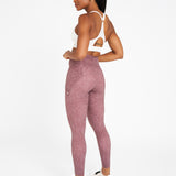 Sculpt High-Waisted Leggings Speckled Print Elderberry