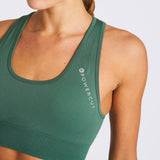 SOLID Seamless Sports Bra Smoke Pine