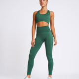 SOLID Seamless Sports Bra Smoke Pine